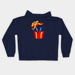 Rabbit ears from the present box Kids Hoodie